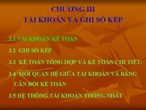 CHNG III TI KHON V GHI S KP