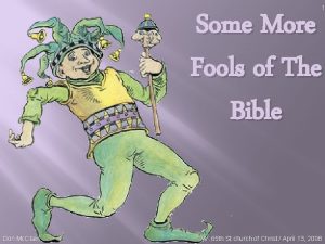 1 Some More Fools of The Bible Don