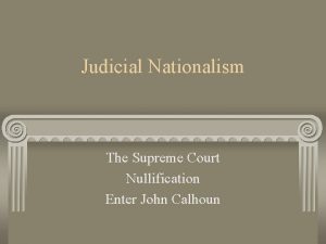 Judicial nationalism