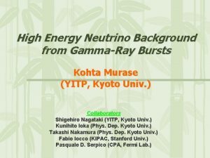 High Energy Neutrino Background from GammaRay Bursts Kohta