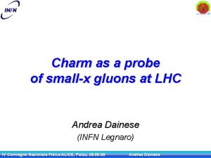 Charm as a probe of smallx gluons at