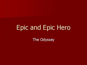 Epic and Epic Hero The Odyssey Bell Ringer