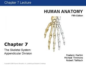 Chapter 1 7 Lecture HUMAN ANATOMY Fifth Edition