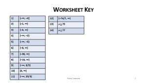 QUIZ When done turn in the quiz to