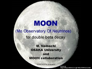 MOON Mo Observatory Of Neutrinos for double beta