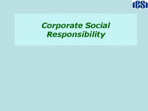 Corporate Social Responsibility CSR IN COMPANIES ACT 2013