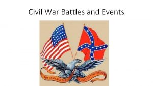 Civil War Battles and Events 1 Fort Sumter