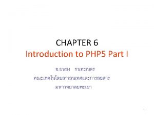 Content PHP 5 Introduction PHP 5 Syntax PHP