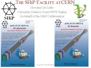 THE SHIP FACILITY AT CERN Giovanni De Lellis