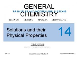 GENERAL CHEMISTRY PRINCIPLES AND MODERN APPLICATIONS ELEVENTH EDITION
