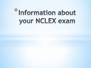 What nclex stands for