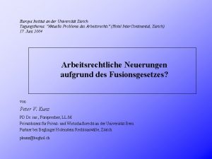 Europa Institut an der Universitt Zrich Tagungsthema Aktuelle