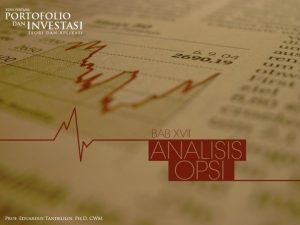 OVERVIEW 165 Pengertian opsi Mekanisme perdagangan opsi Karakteristik