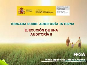 JORNADA SOBRE AUDITORA INTERNA EJECUCIN DE UNA AUDITORA