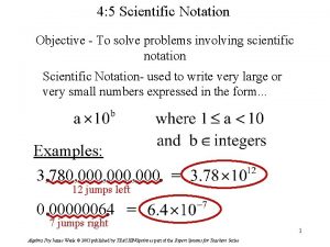 Multiplication of scientific notation