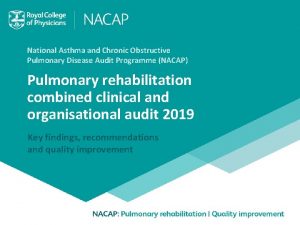 National Asthma and Chronic Obstructive Pulmonary Disease Audit
