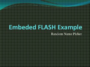 Embeded FLASH Example Random Name Picker Instructions 1