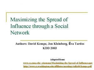 Maximizing the spread of influence through a social network