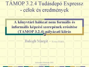 TMOP 3 2 4 Tudsdep Expressz clok s