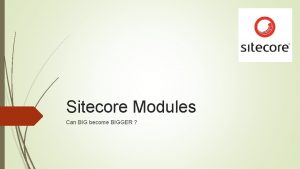 Sitecore module developer