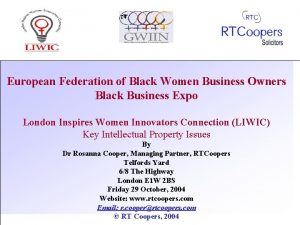 European Federation of Black Women Business Owners Black