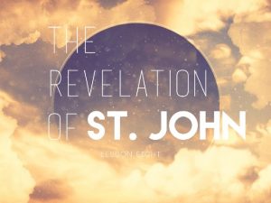 The word revelation comes from the latin word
