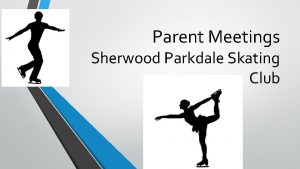Parent Meetings Sherwood Parkdale Skating Club Background Information