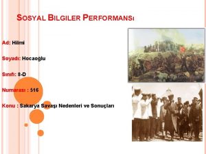 SOSYAL BILGILER PERFORMANS Ad Hilmi Soyad Hocaolu Snf