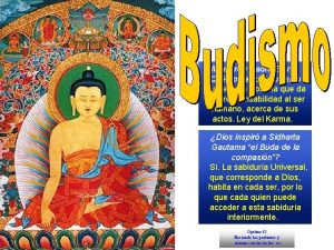 Maestro y Padre Eterno Qu opinas del Budismo
