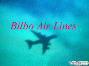 Bilbo Air Lines Un avin de las Bilbo