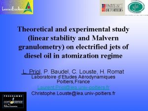Theoretical and experimental study linear stability and Malvern