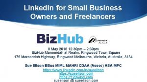 Linked In for Small Business Owners and Freelancers