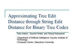 Approximating Tree Edit Distance through String Edit Distance