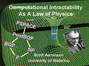 Computational Intractability As A Law of Physics PSPA