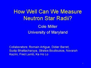 How Well Can We Measure Neutron Star Radii