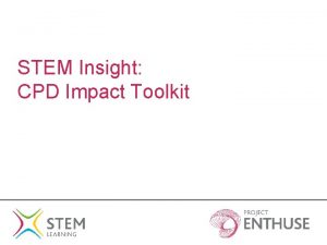 Impact toolkit stem