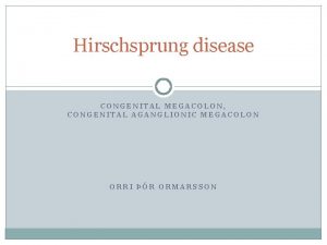 Mb hirschsprung Mb hirschsprung