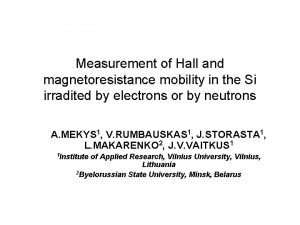 Measurement of Hall and magnetoresistance mobility in the