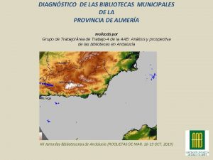 DIAGNSTICO DE LAS BIBLIOTECAS MUNICIPALES DE LA PROVINCIA