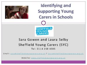 Identifying and Supporting Young Carers in Schools Sara