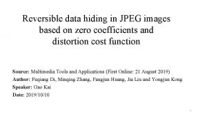 Reversible data hiding in JPEG images based on