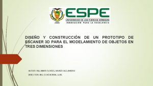 DISEO Y CONSTRUCCIN DE UN PROTOTIPO DE ESCANER
