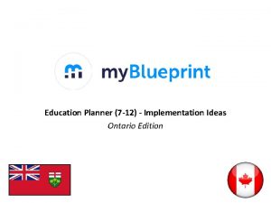 Education Planner 7 12 Implementation Ideas Ontario Edition