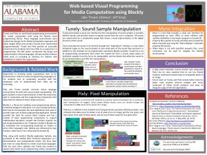 Webbased Visual Programming for Media Computation using Blockly