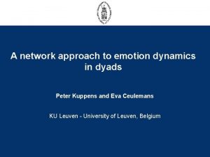 A network approach to emotion dynamics in dyads