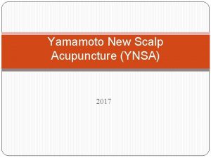 Yamamoto New Scalp Acupuncture YNSA 2017 Sekilas pembicara