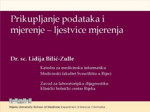 Prikupljanje podataka i mjerenje ljestvice mjerenja Dr sc