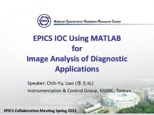 EPICS IOC Using MATLAB for Image Analysis of