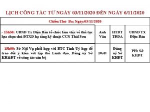 LCH CNG TC T NGY 03112020 N NGY