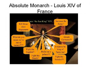 Absolute Monarch Louis XIV of France Scientific Revolution